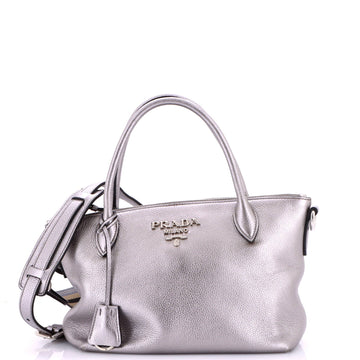 Prada Dual Strap Zip Tote Vitello Daino
