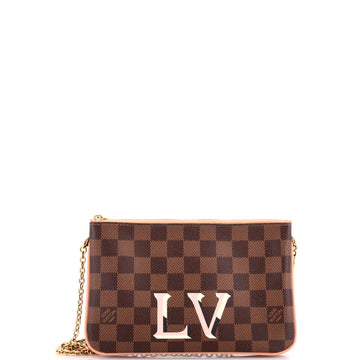 Louis Vuitton Double Zip Pochette Damier
