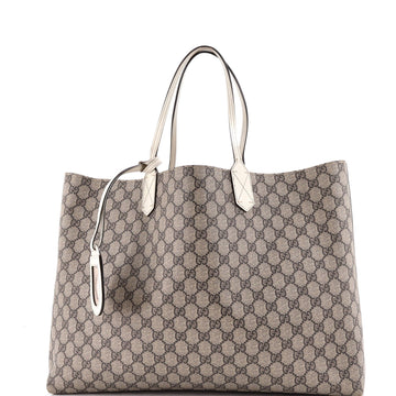 Gucci Reversible Tote Gg Coated Canvas
