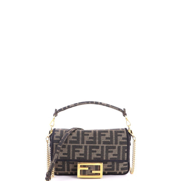 Fendi Baguette Nm Bag Zucca Canvas Mini