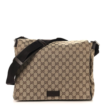 Gucci Gg Medium Flap Messenger Bag Beige