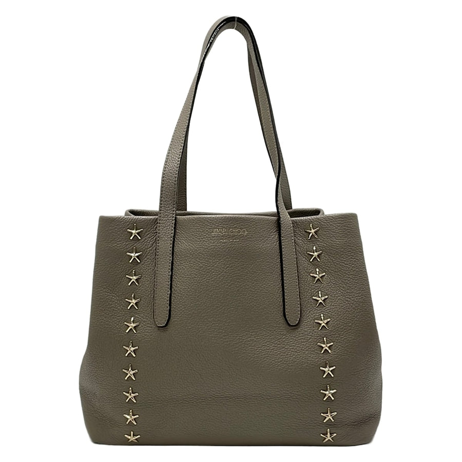 Jimmy Choo Sophie M Tote Bag Gray Beige