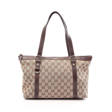 Gucci Abbey Gg Canvas Tote Shoulder Bag