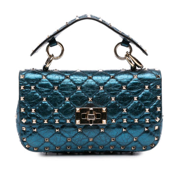 Valentino Small Metallic Lambskin