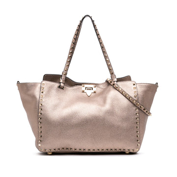 Valentino Medium Metallic Leather