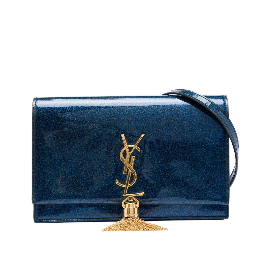Saint Laurent Glitter Patent Kate Tassel