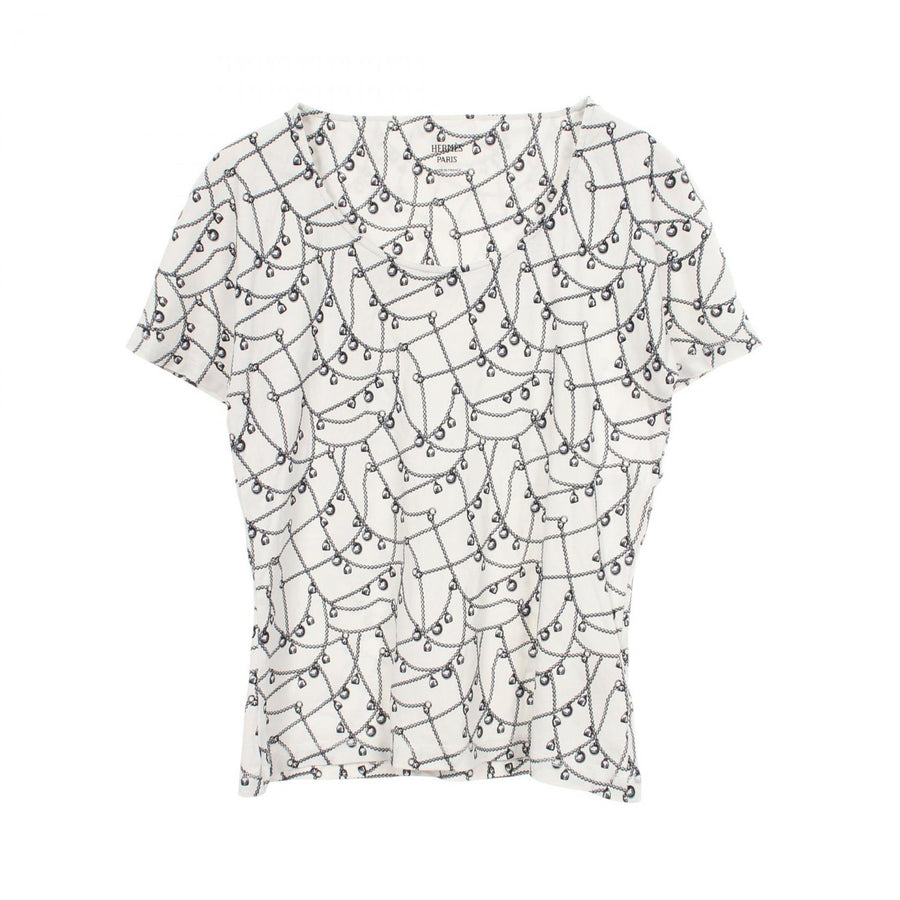 Hermes Short Sleeve T-Shirt Cotton White