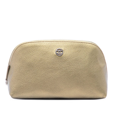 Chanel Cc Metallic Calfskin Cosmetic