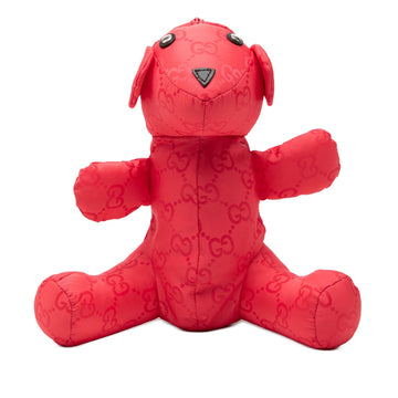 Gucci Gg Nylon Teddy Bear Pouch Pre-