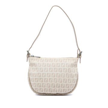Fendi Zucchino Canvas Shoulder Bag Pre-
