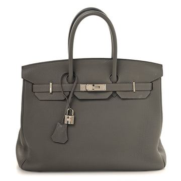 Hermes Togo Birkin 35 Gris Meyer