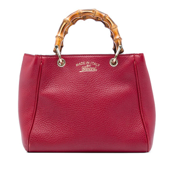 Gucci Mini Calfskin Bamboo Shopper