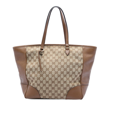 Gucci Gg Canvas Bree Zippered Tote Pre-