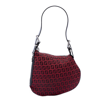 Fendi Zucchino Canvas Oyster Hobo Pre-