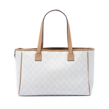 Gucci Gg Supreme Tote Pre-Loved White