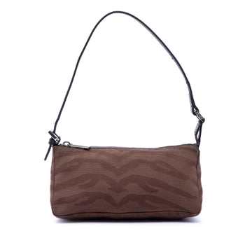 Fendi Zebra Print Canvas Pochette Pre-