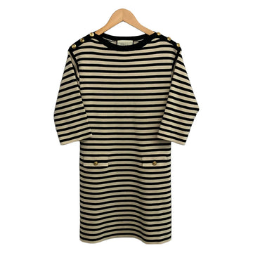 Gucci Cream Black Women's Dress