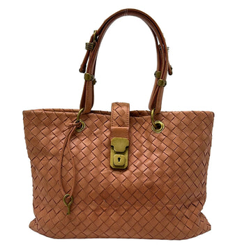 Bottega Veneta Capri Orange Leather Tote