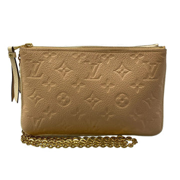 Louis Vuitton Pochette Double Zip Beige