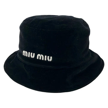 Miumiu Black Cotton Hat