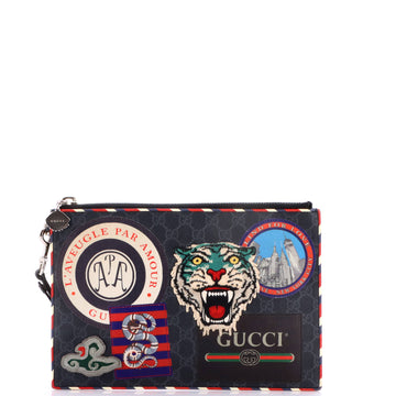 Gucci Night Courrier Pouch Gg Coated
