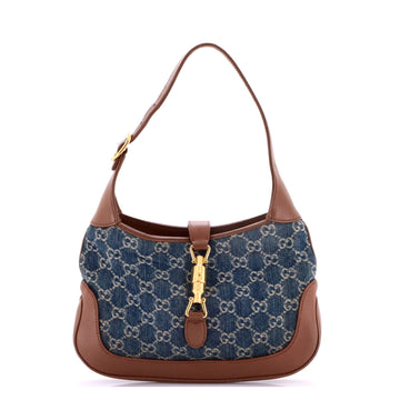 Gucci Jackie Hobo Gg Denim Small