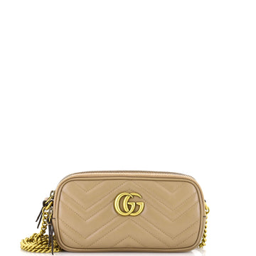 Gucci Gg Marmont Triple Zip Chain Bag