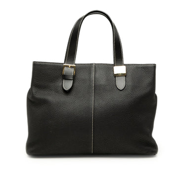 Burberry Leather Tote Pre-Loved Black