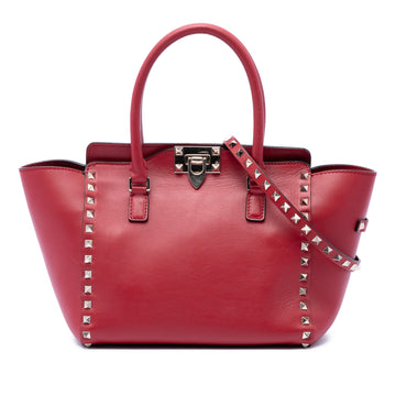 Valentino Small Leather Rockstud Trapeze