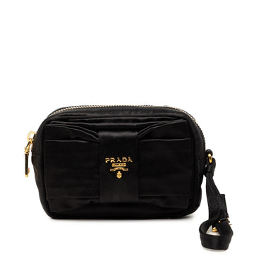 Prada Raso Fiocco Bow Pouch Pre-Loved