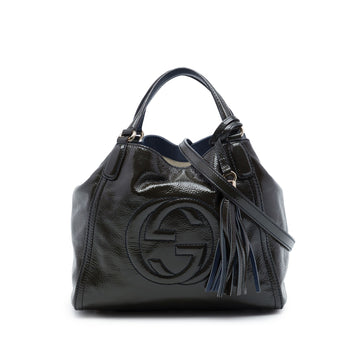Gucci Small Patent Soho Satchel Pre-