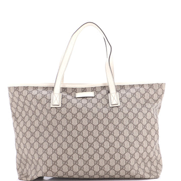 Gucci Plus Tote Gg Coated Canvas With