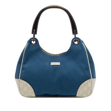 Gucci Ssima Trimmed Canvas Colbert