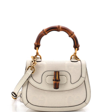 Gucci Bamboo Top Handle Bag Jumbo Gg