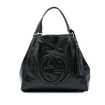 Gucci Medium Patent Soho Cellarius Tote