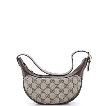 Gucci Ophidia Half Moon Bag Gg Coated
