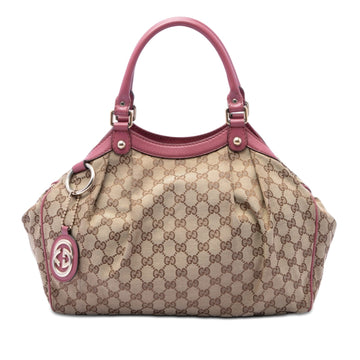Gucci Medium Gg Canvas Sukey Tote Pre-