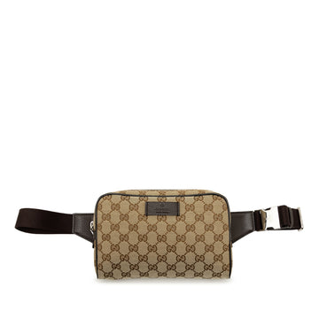 Gucci Gg Canvas Belt Bag Pre-Loved Beige
