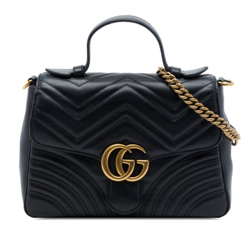 Gucci Small Gg Marmont Matelasse Leather