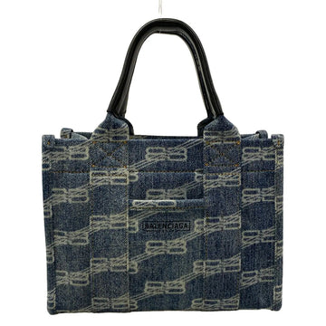 Balenciaga Hardware Xs Tote Bag Navy