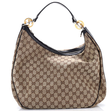 Gucci Twins Hobo Gg Canvas Large