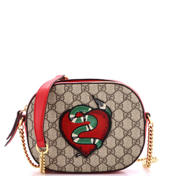 Gucci Chain Crossbody Bag Embroidered Gg