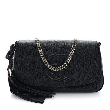 Gucci Pebbled Calfskin Medium Soho Flap