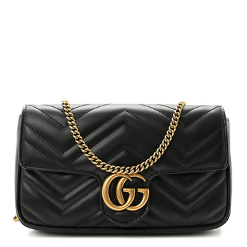 Gucci Calfskin Matelasse Mini Gg Marmont