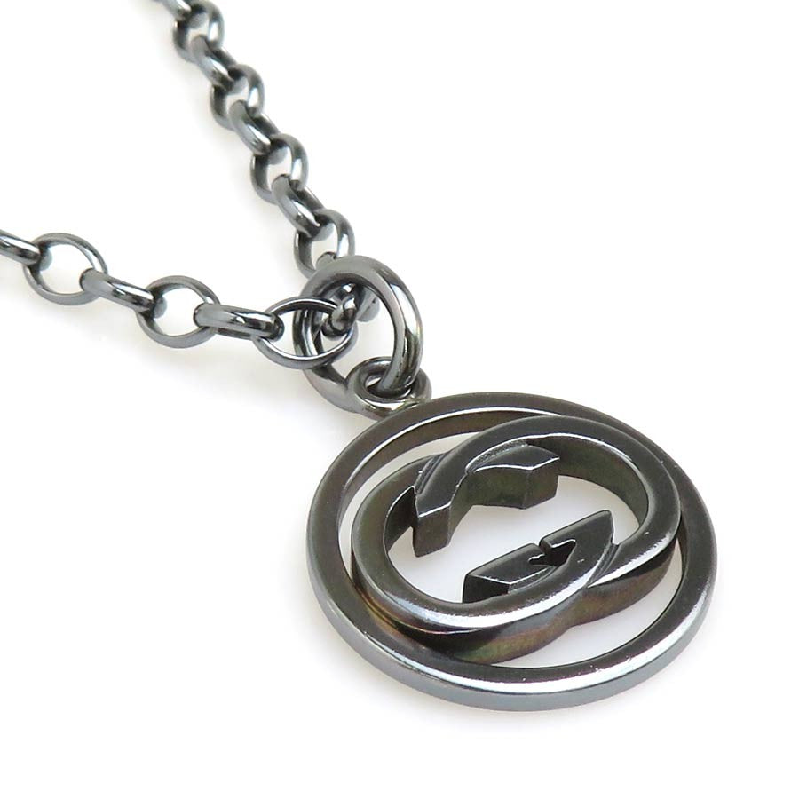 Gucci Necklace Gunmetal Silver -