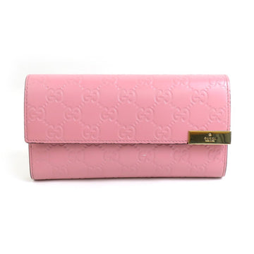 Gucci Guccissima Long Wallet Pink