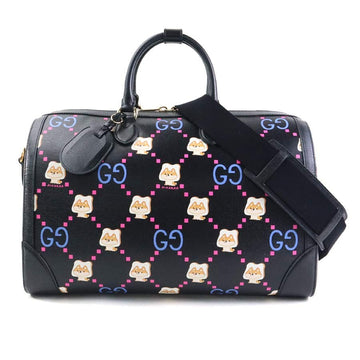 Gucci Boston Bag Black X Multicolor