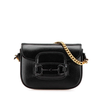 Gucci Mini Leather Horsebit Web Satchel