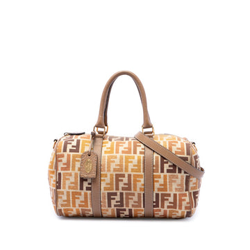 Fendi Zucca Canvas Selleria Satchel Pre-