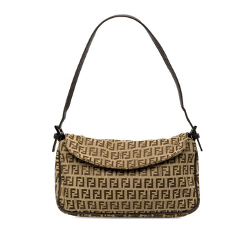 Fendi Zucchino Canvas Flap Pochette Pre-
